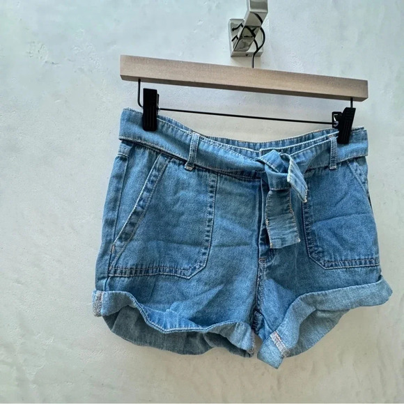 NWT Billabong || Girl’s Chambray Denim Shorts Sz. 12 - Picture 5 of 12